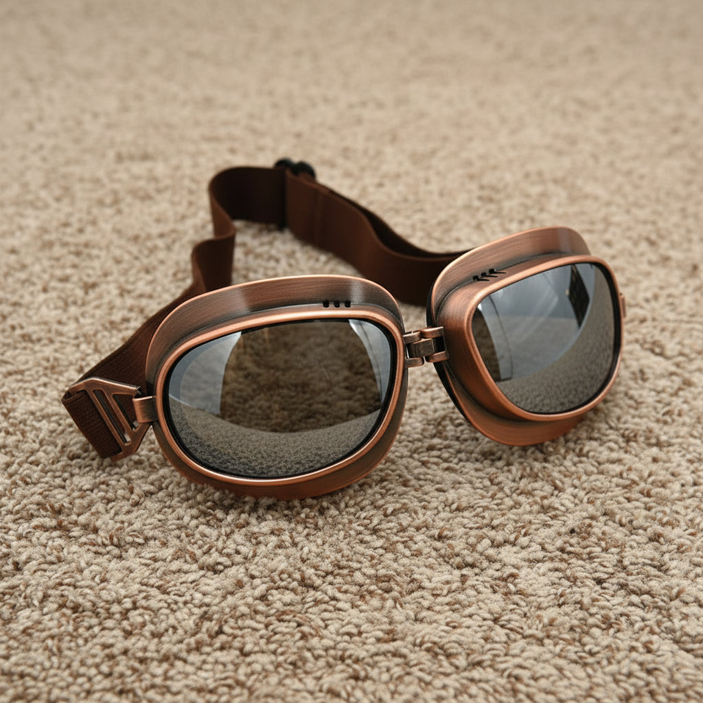 Vintage Steampunk Motorcycle Goggles