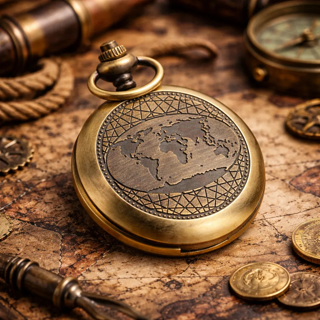 Vintage Steampunk Pocket Compass