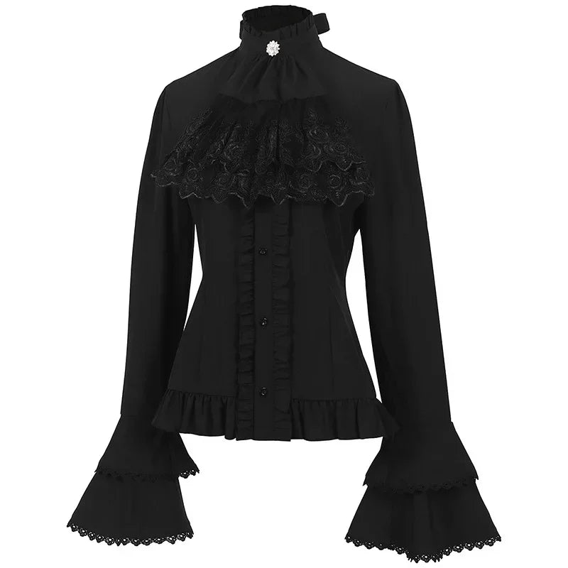 Vintage Steampunk Shirt Black