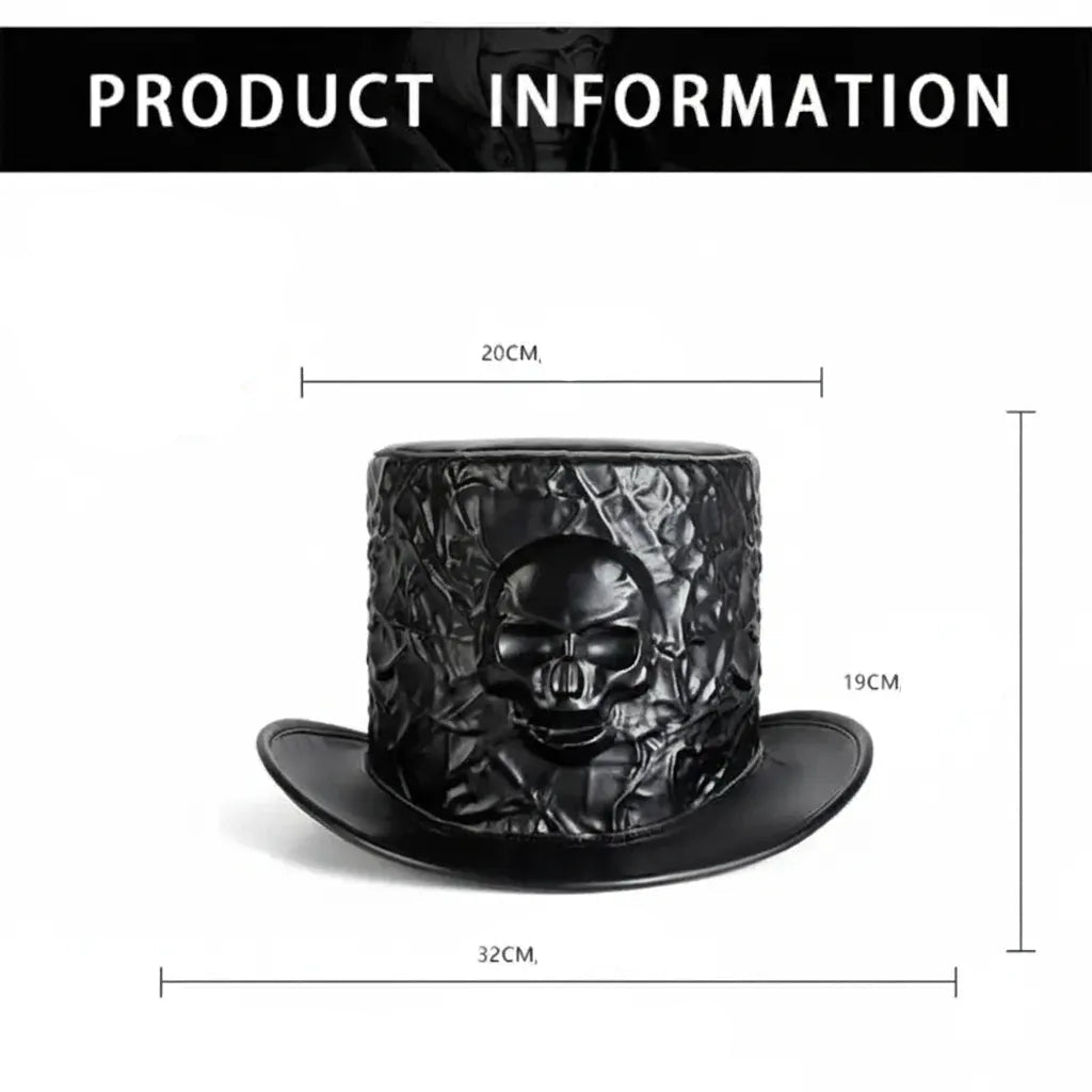 Vintage Steampunk Skull Hat Unique
