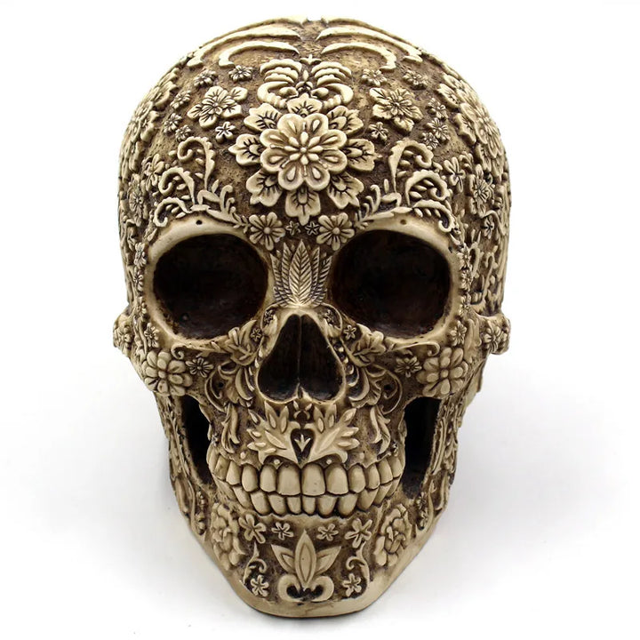 Vintage Steampunk Skull Sculpture Design