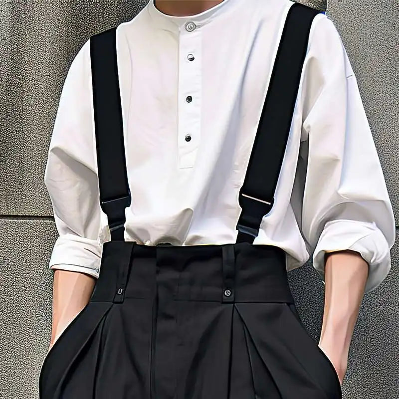 Vintage Steampunk Suspenders Pants Stylish
