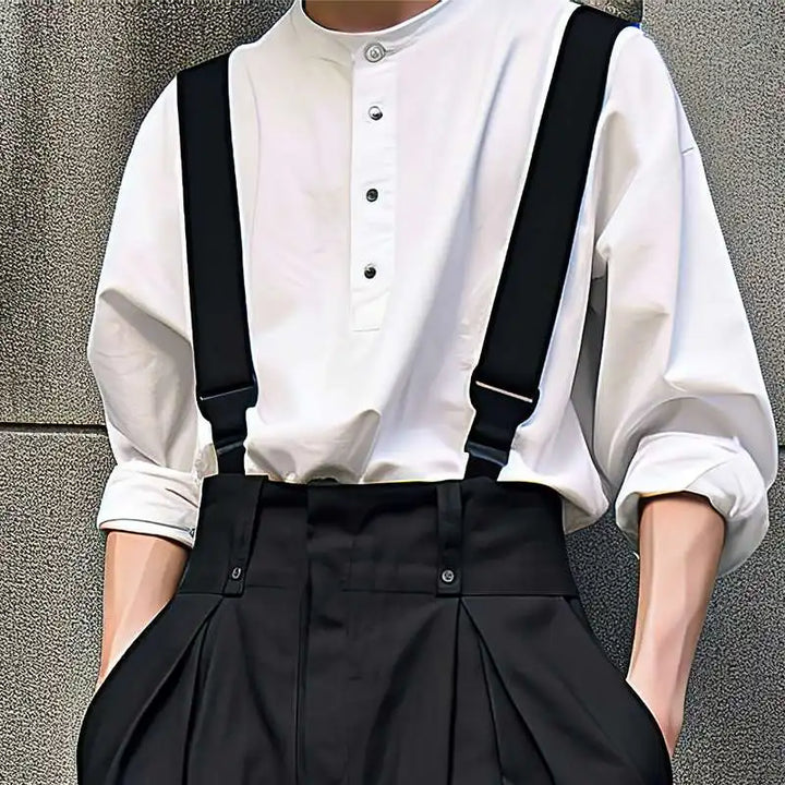 Vintage Steampunk Suspenders Pants Stylish