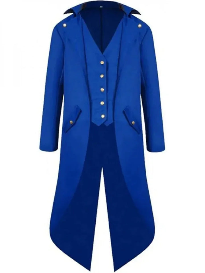 Vintage Steampunk Tail Coat Blue