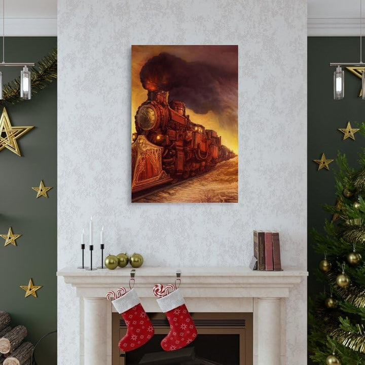 Vintage Steampunk Train Wall Art Poster tendance