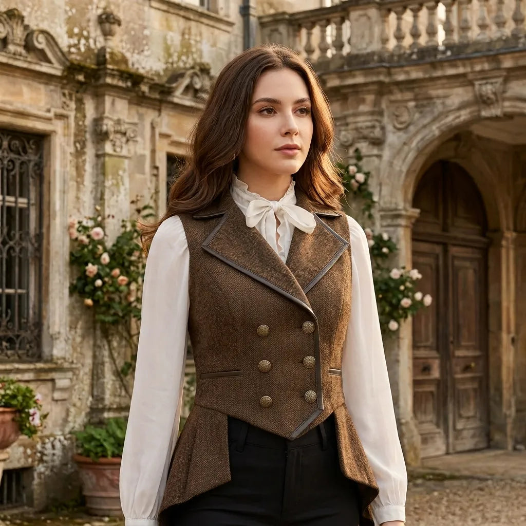 Vintage Steampunk Vest Jacket