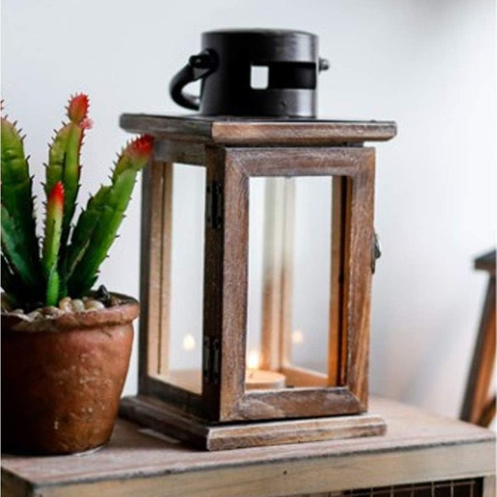 Vintage Wooden Steampunk Lantern