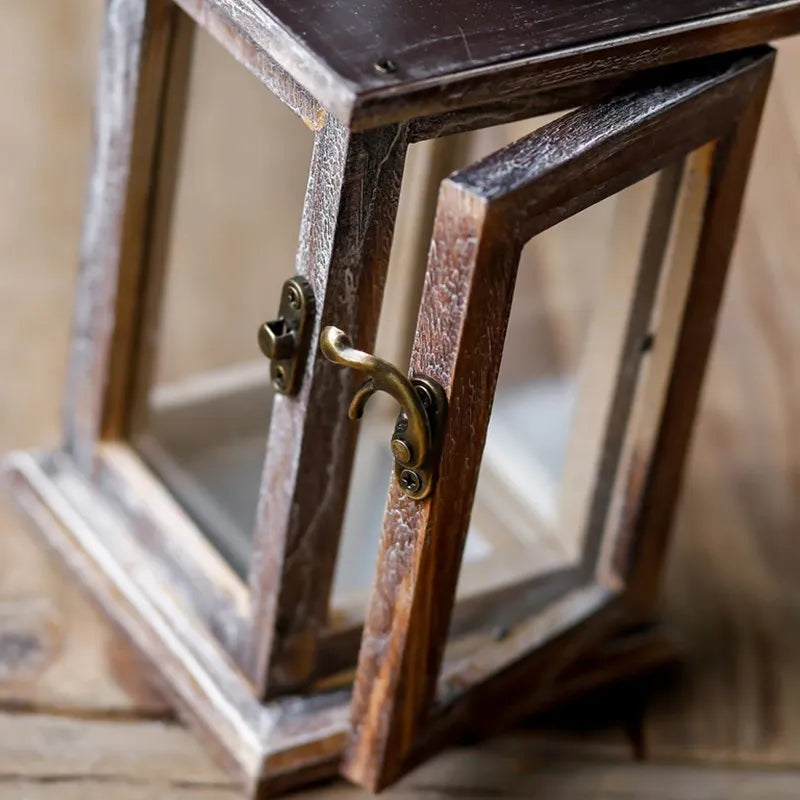 Vintage Wooden Steampunk Lantern fashion