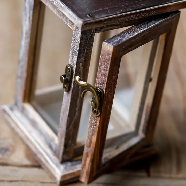 Vintage Wooden Steampunk Lantern fashion
