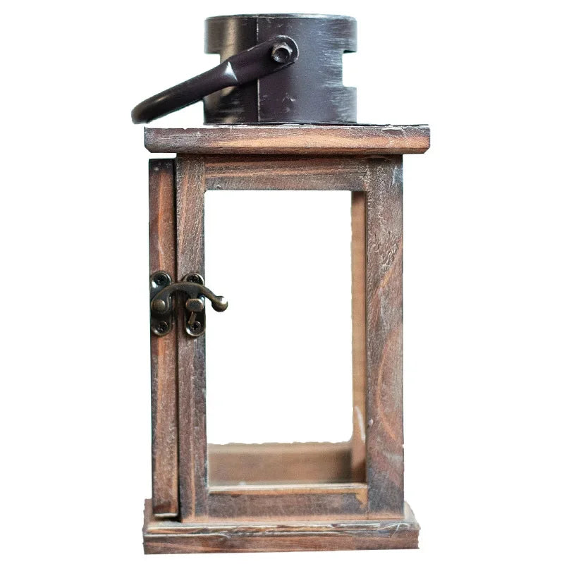 Vintage Wooden Steampunk Lantern tendance