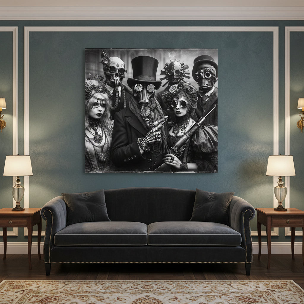 Wall Art Featuring Steampunk Characters