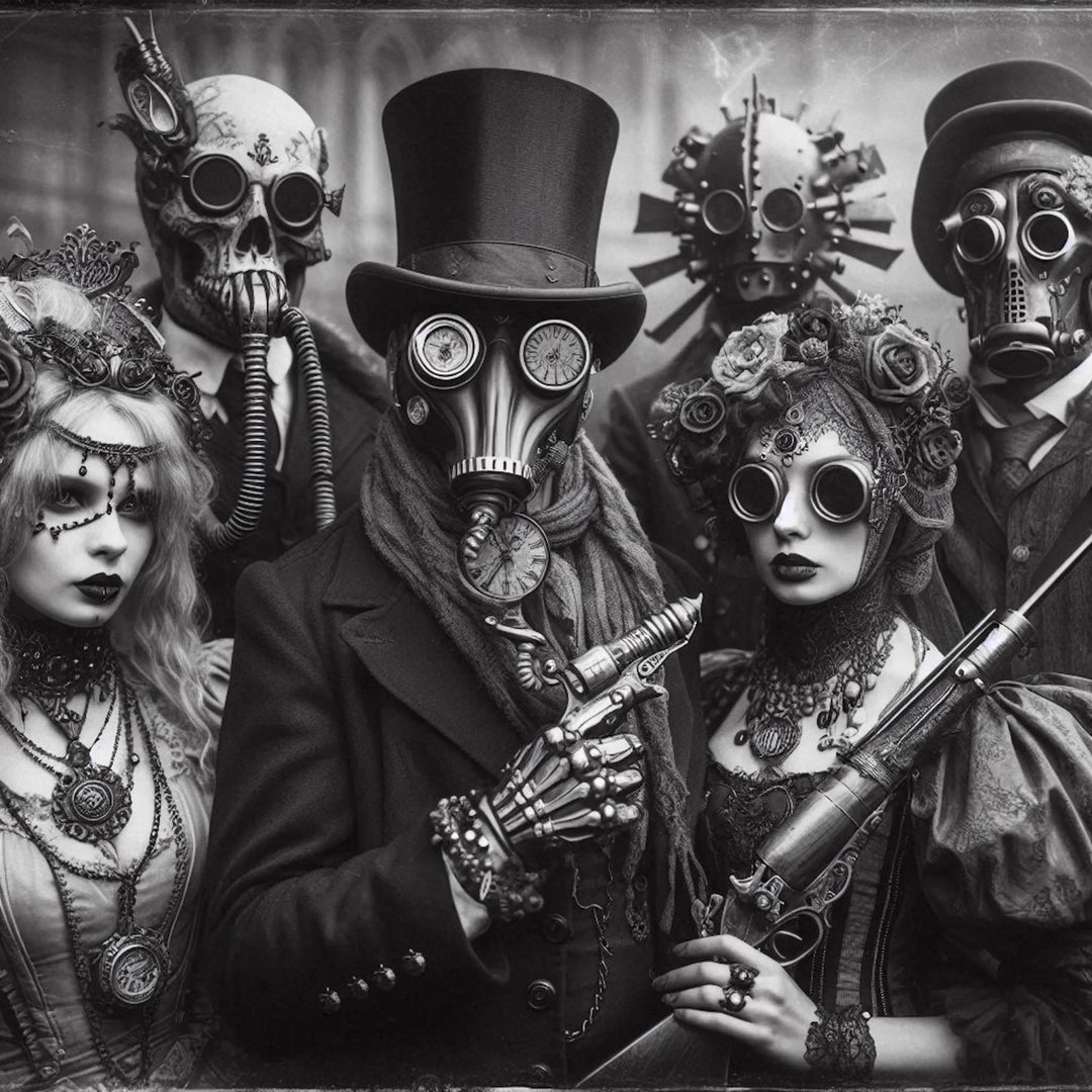 Wall Art Featuring Steampunk Characters elegant