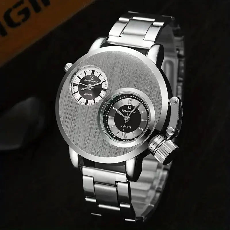 Waterproof Stainless Steel Steampunk Wristwatch