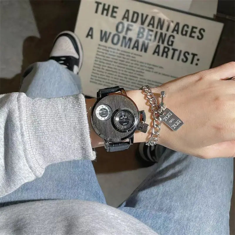 Waterproof Stainless Steel Steampunk Wristwatch sleek