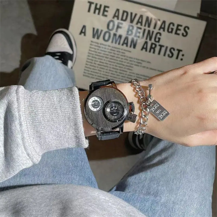 Waterproof Stainless Steel Steampunk Wristwatch sleek