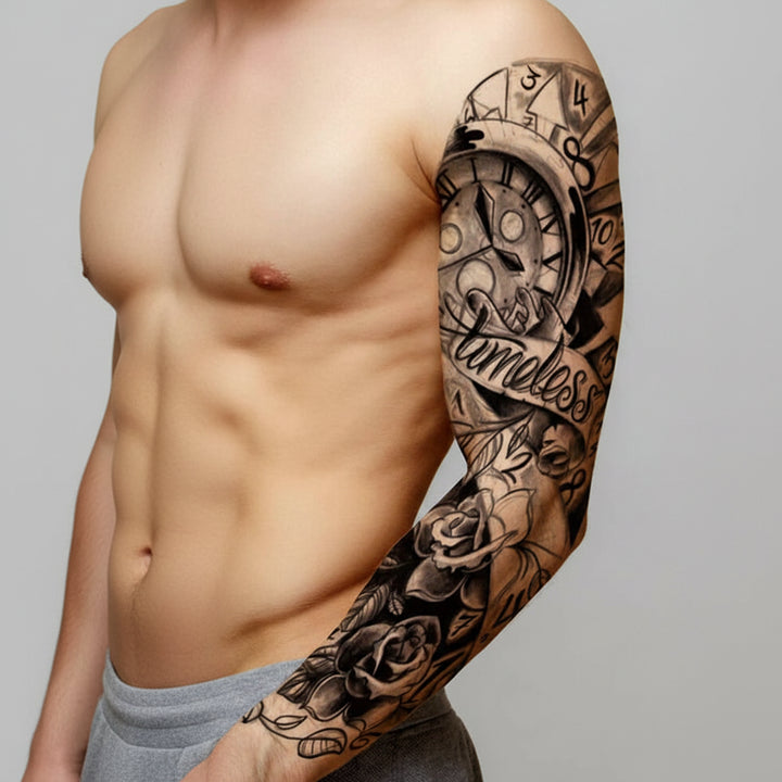 Waterproof Steampunk Arm Tattoo