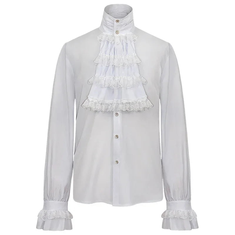 White Retro Steampunk Shirt