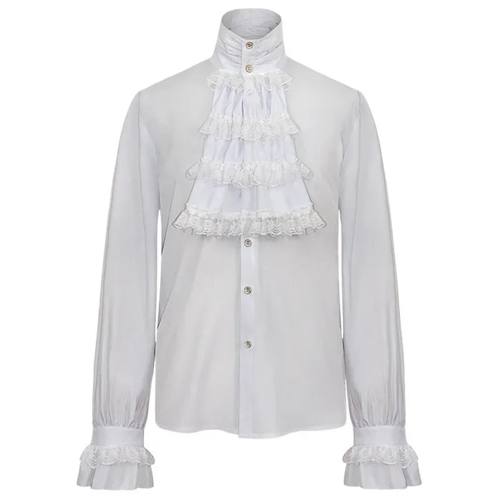 White Retro Steampunk Shirt