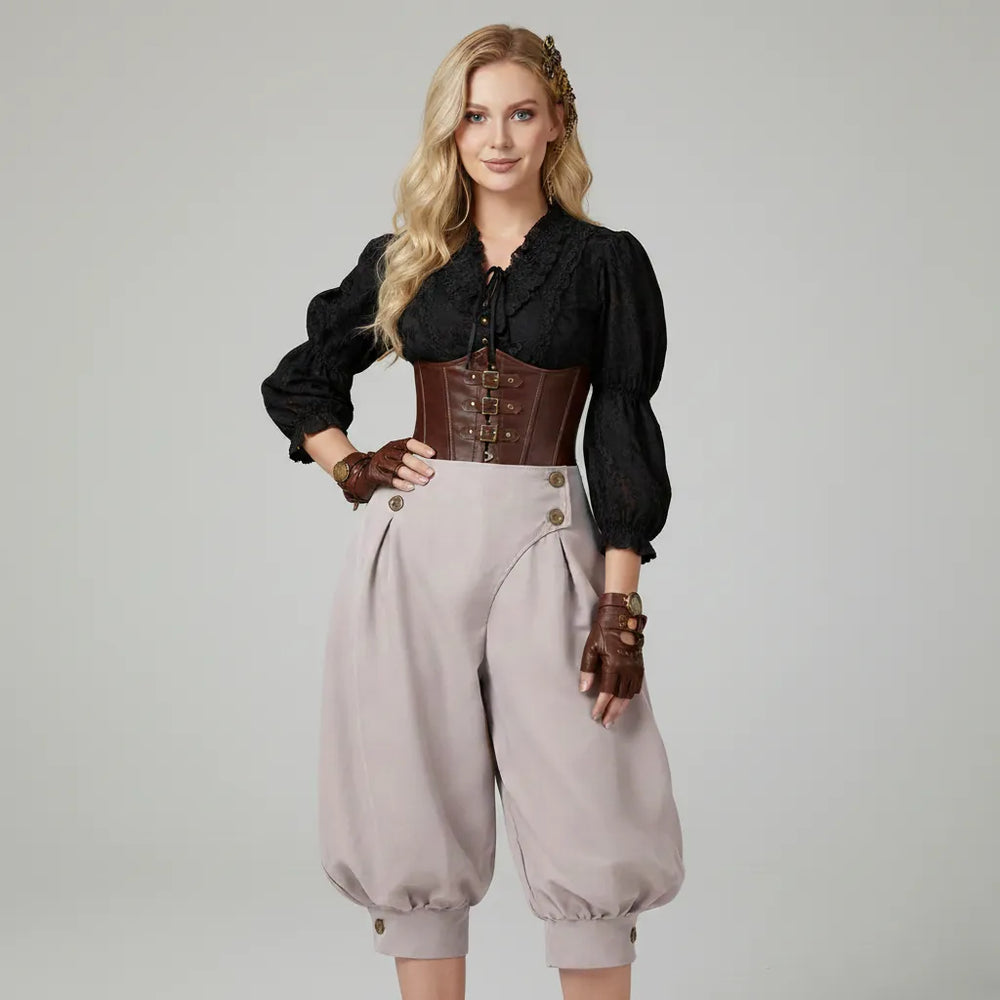 Women Medieval Renaissance Steampunk Pants