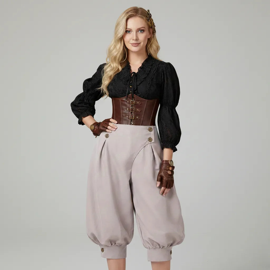 Women Medieval Renaissance Steampunk Pants