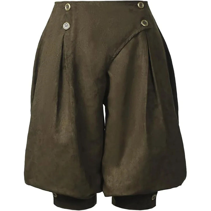 Women Medieval Renaissance Steampunk Pants Army Green
