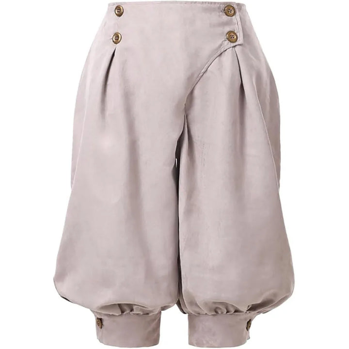 Women Medieval Renaissance Steampunk Pants Beige