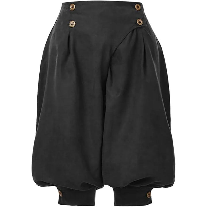 Women Medieval Renaissance Steampunk Pants Black