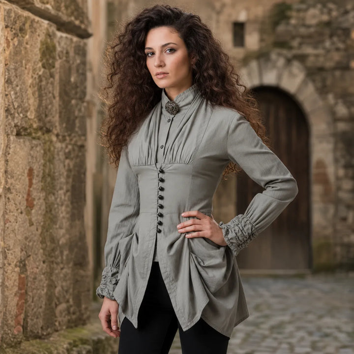 Women Vintage Steampunk Gothic Shirt
