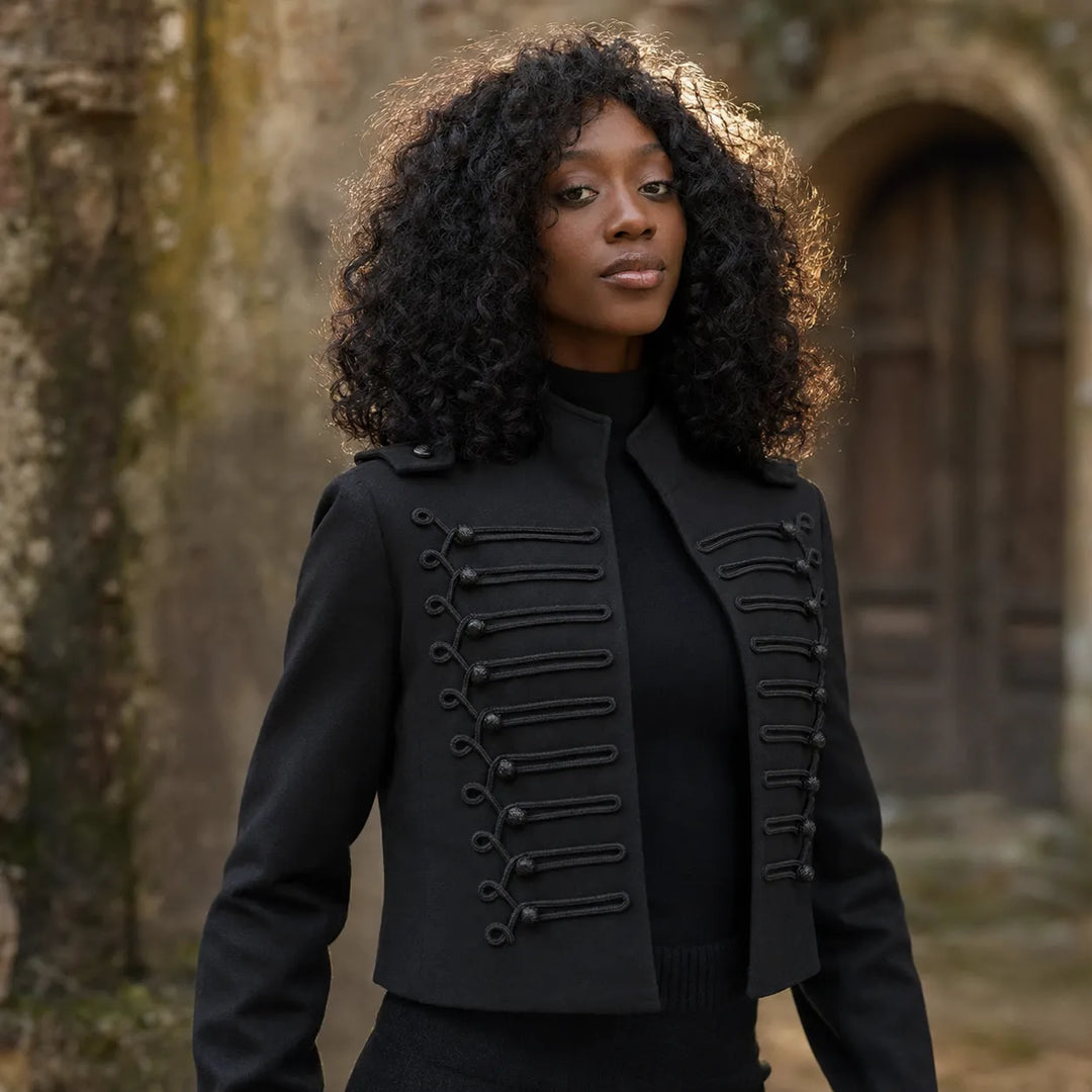 Women's Black Retro Steampunk Jacket