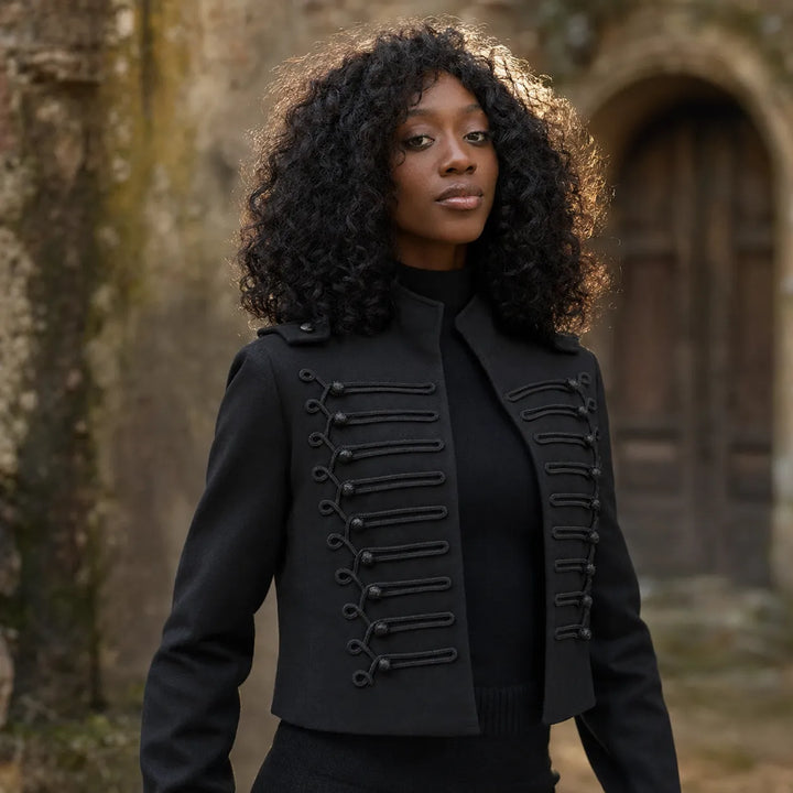 Women's Black Retro Steampunk Jacket