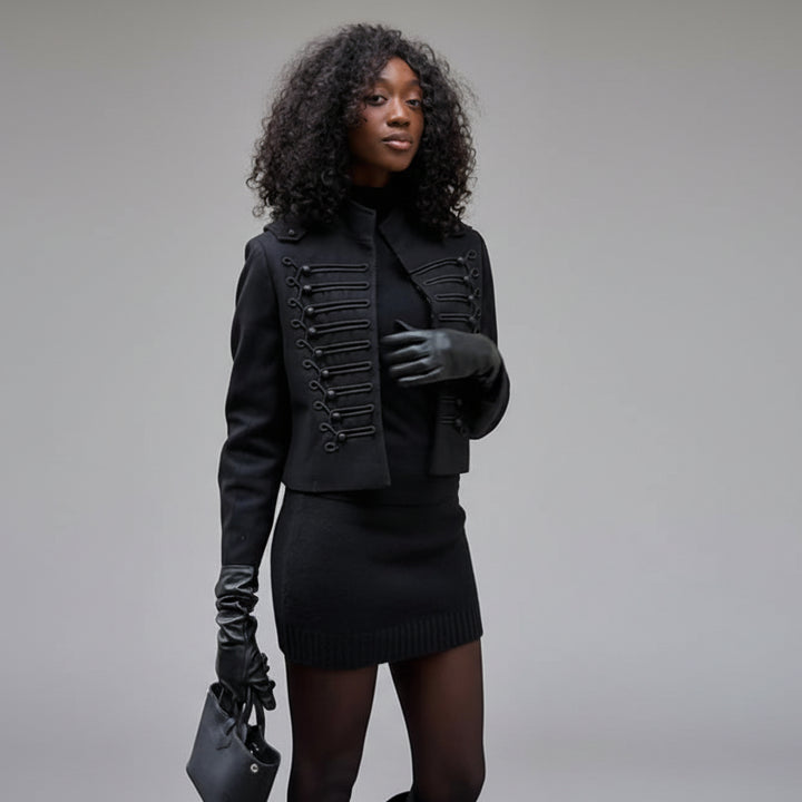 Women's Black Retro Steampunk Jacket
