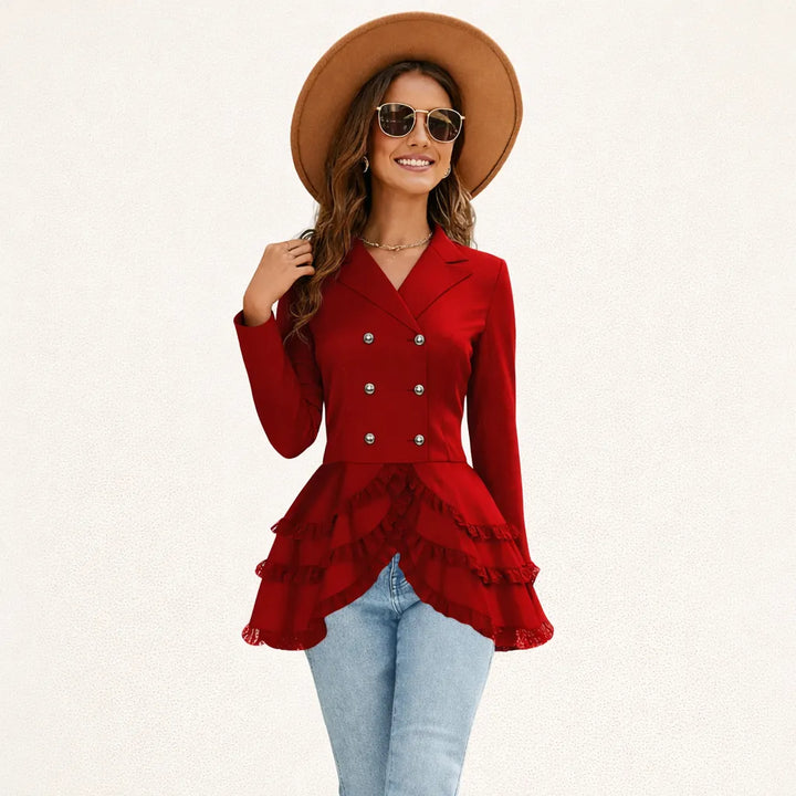 Women's Double-breasted Steampunk Blazer Coat