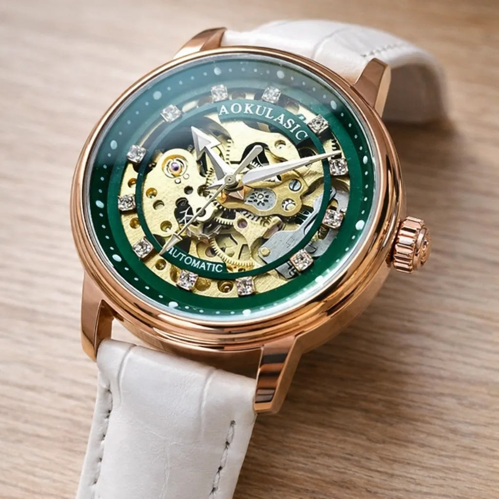 Women’s Mechanical Skeleton Steampunk Watch