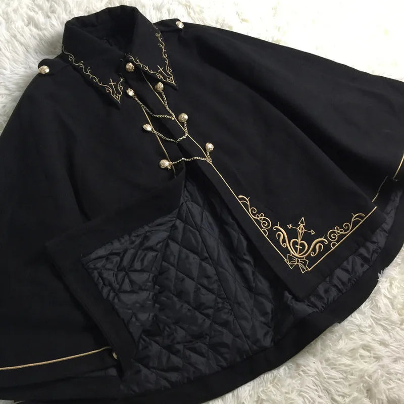 Women's Steampunk Lolita Cape chic