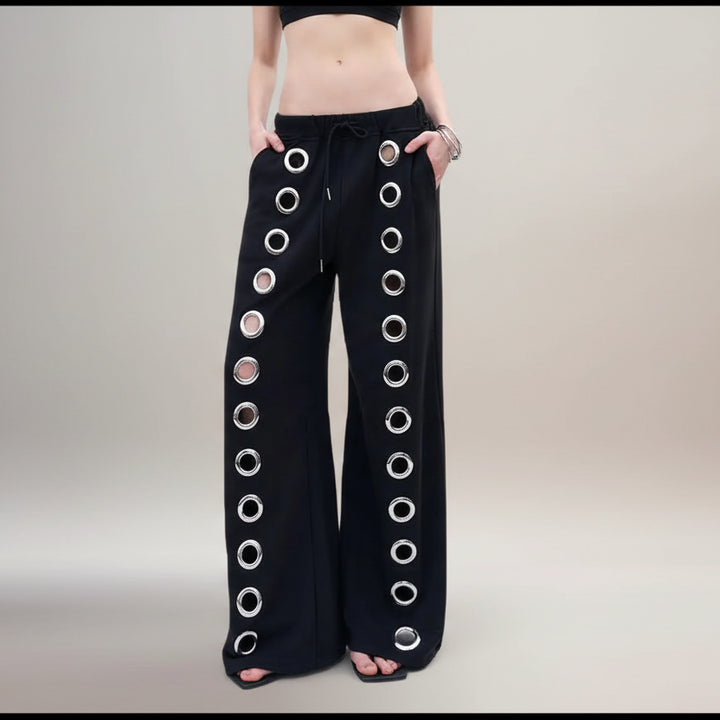 Women's Steampunk Pants with Eyelets