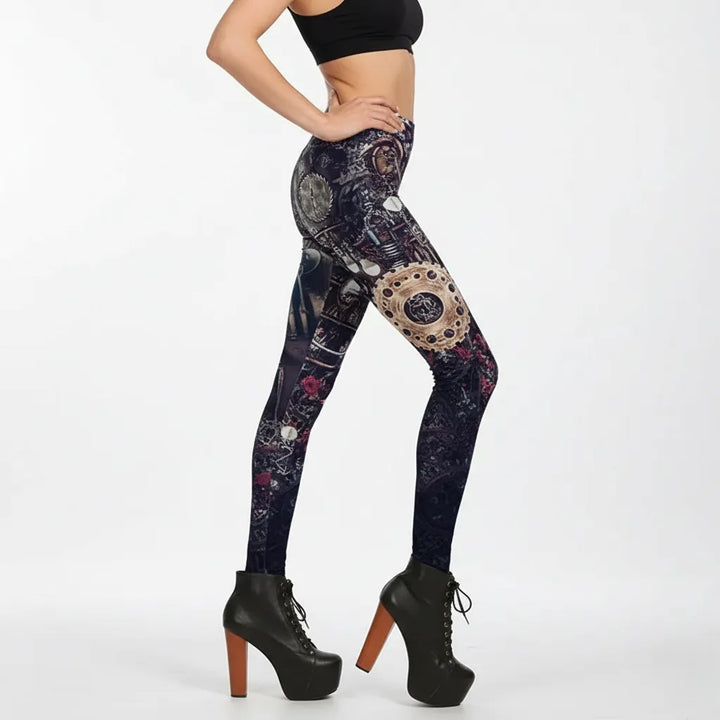 Women’s Steampunk Print Leggings