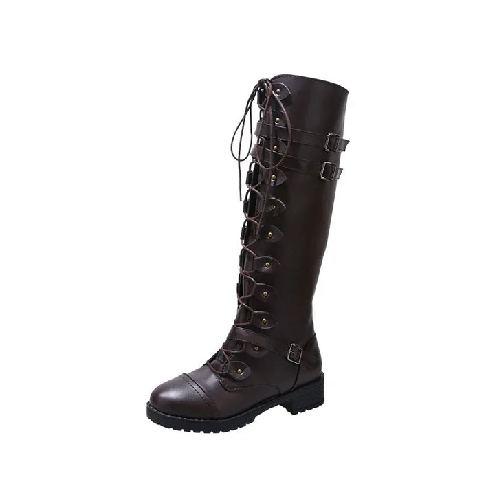 Women's Vintage High Lace-up Boots