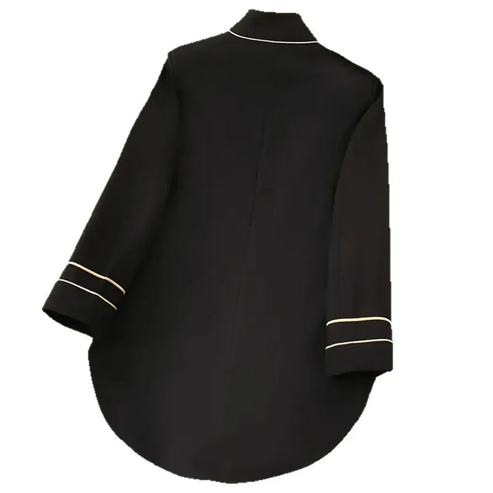 Womens Black Steampunk Blazer Jacket Unique