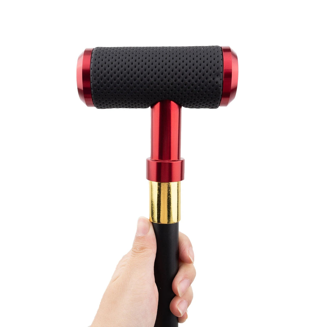 black and red steampunk cane unique