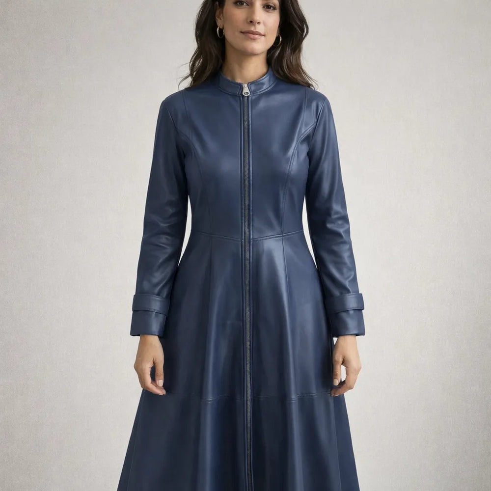 Long Steampunk Trench Coat