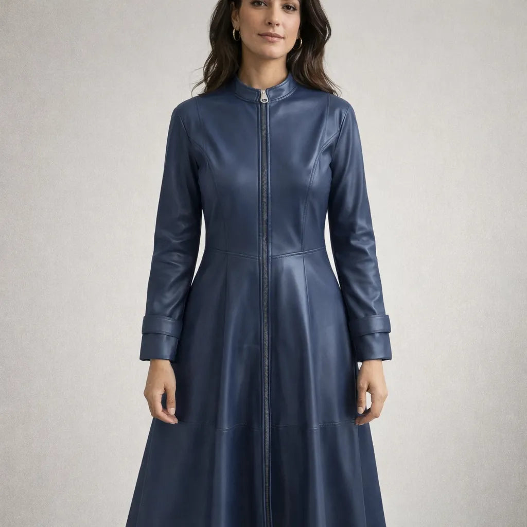 Long Steampunk Trench Coat