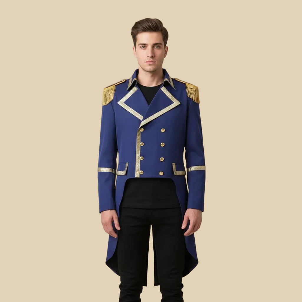 medieval steampunk military cosplay coat