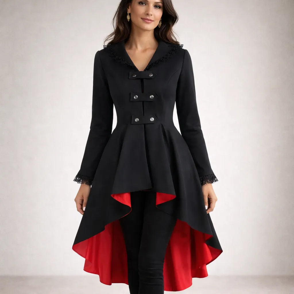 Refined Gothic Steampunk Coat