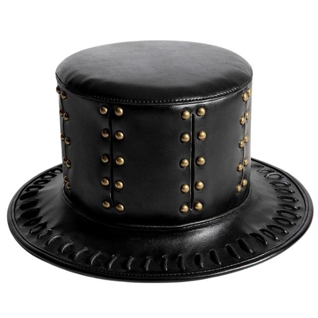 Steampunk Leather Hat