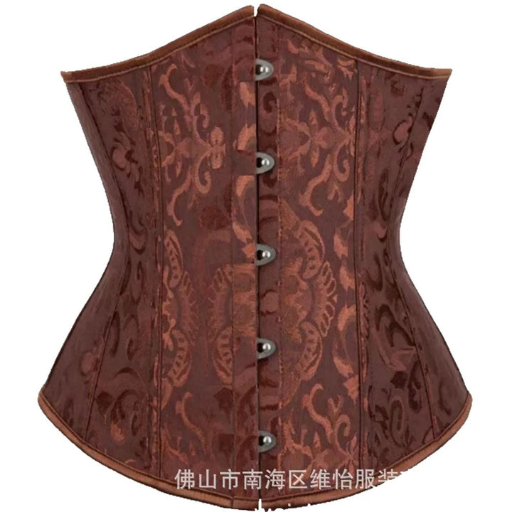 steampunk bustier corset jacquard bold