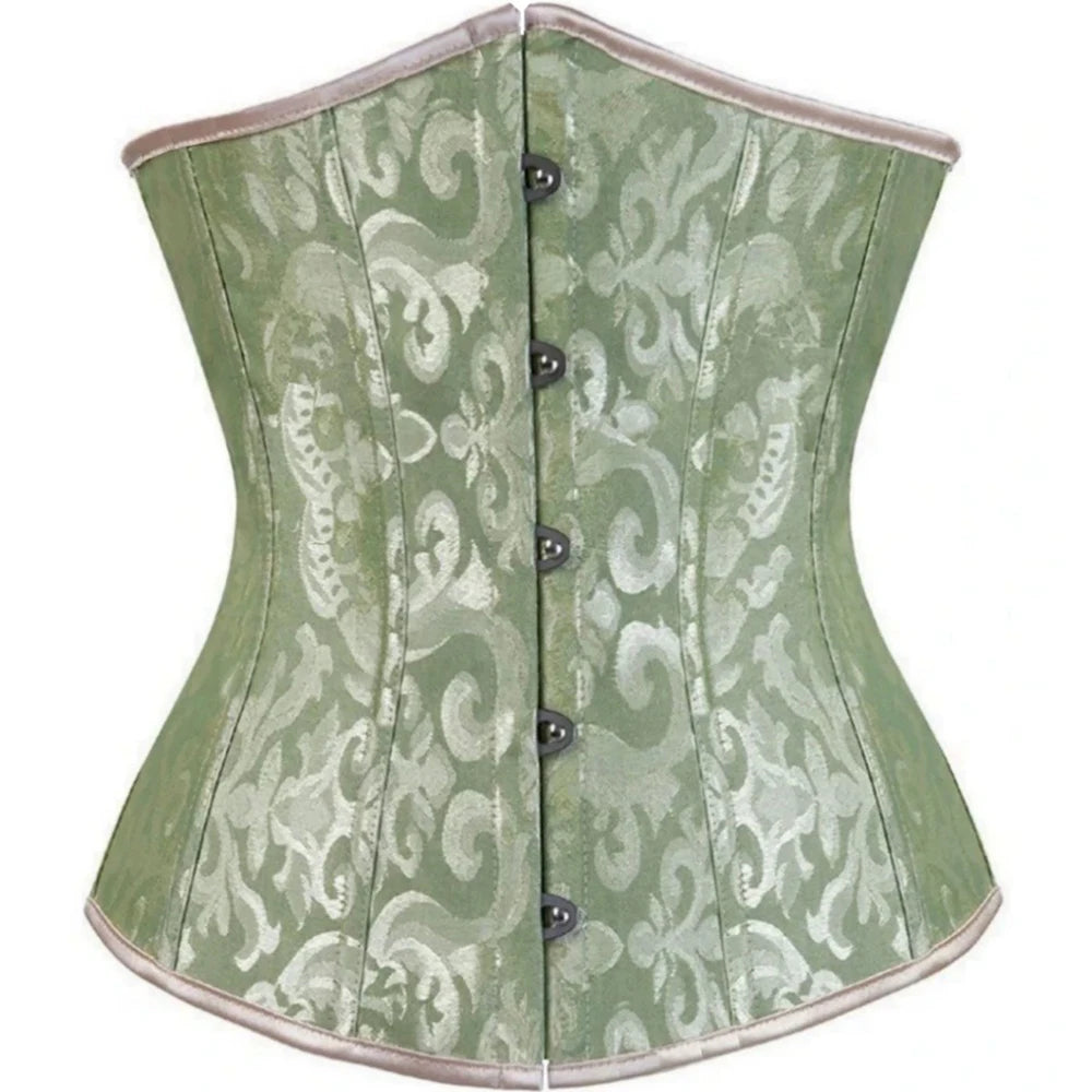 steampunk bustier corset jacquard dramatic