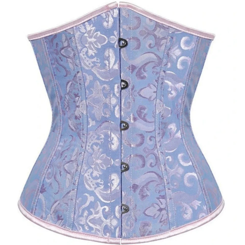 steampunk bustier corset jacquard feminine