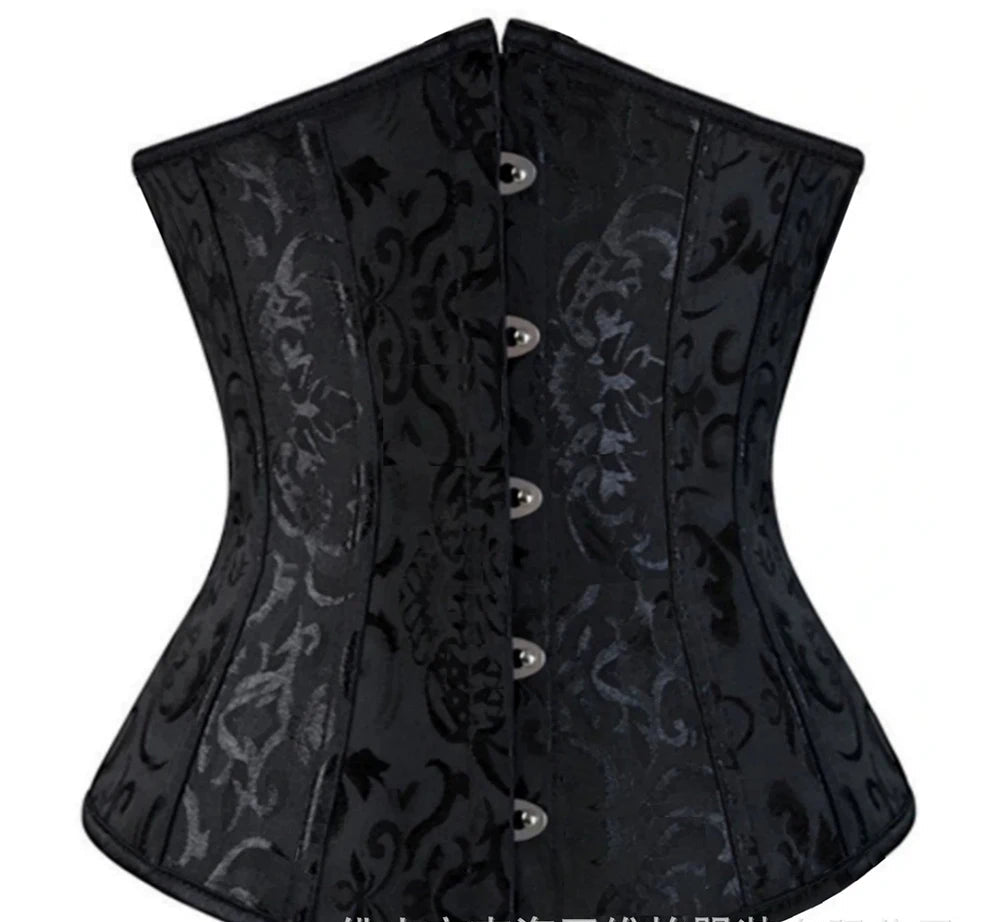 steampunk bustier corset jacquard ornate