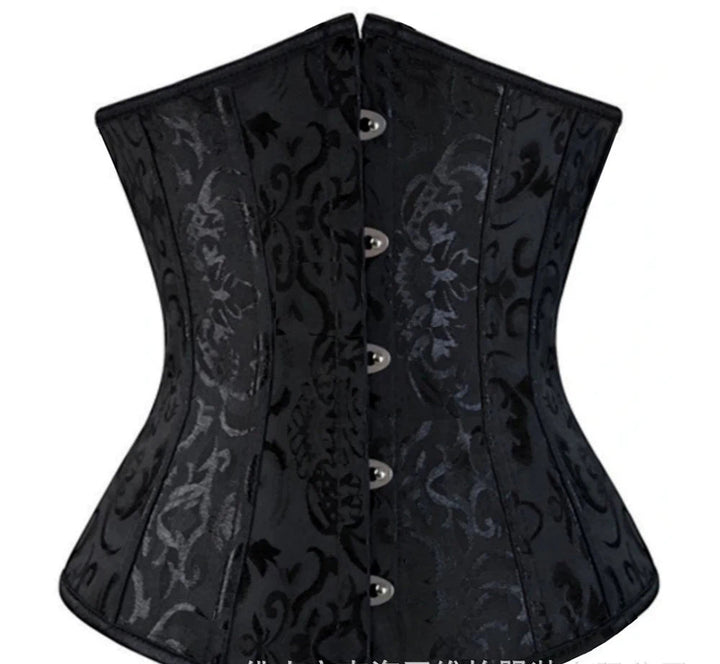 steampunk bustier corset jacquard ornate