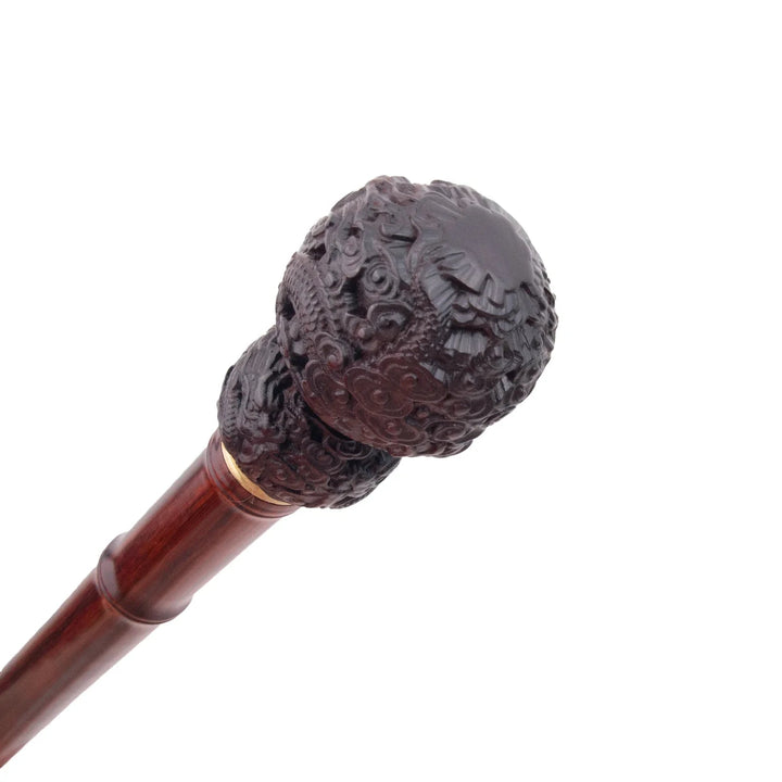 steampunk cane with bamboo design chic
